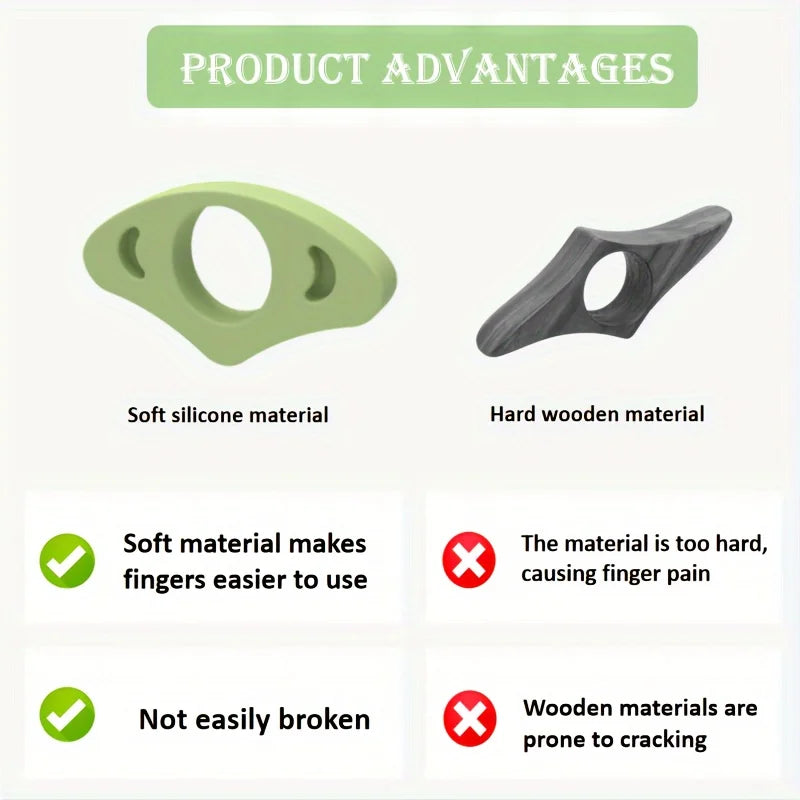 2-Pack Thumb Book Page Holders | Flexible Reading Accessory Book Page Holder QXL