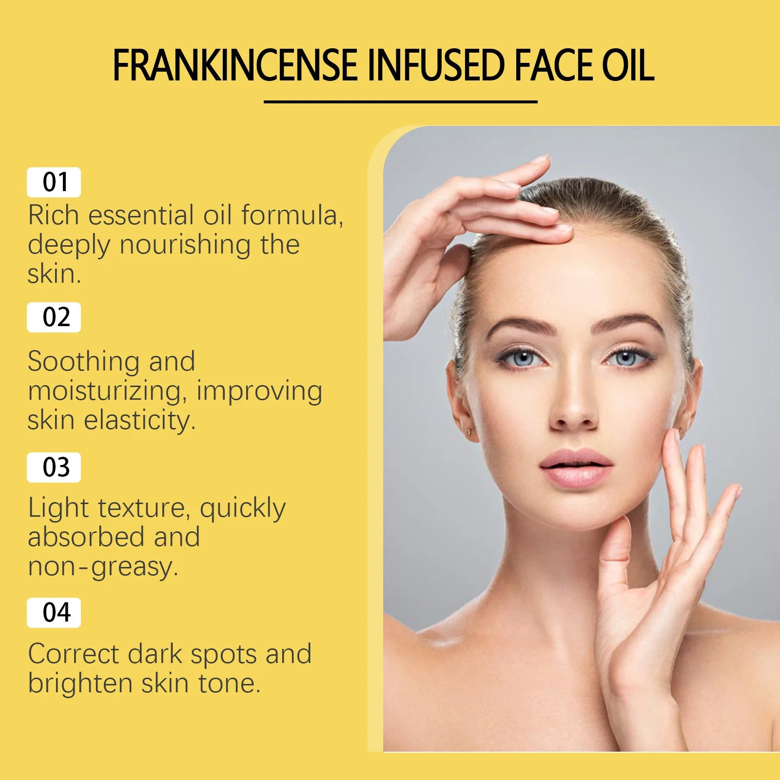 OUHOE Frankincense Essence Oil – Moisturizing & Firming Facial Facial Essence Oil QXL