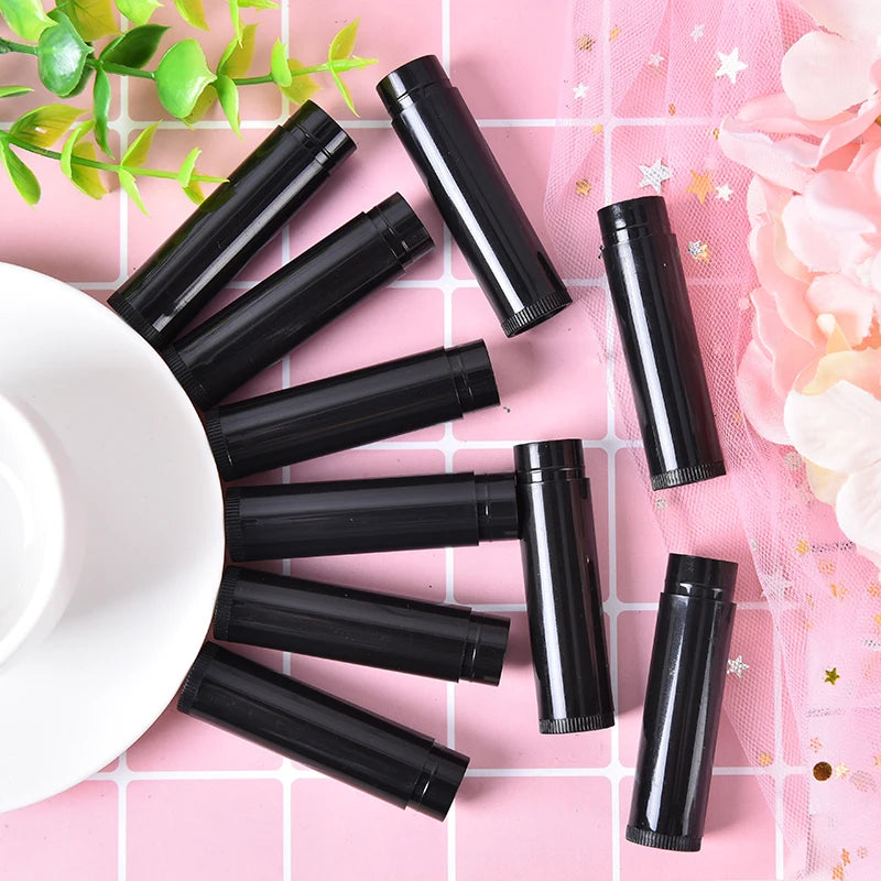 100-Pack 5ml Empty Lip Gloss & Lip Balm Tubes with Cap Lip Gloss Containers QXL Black