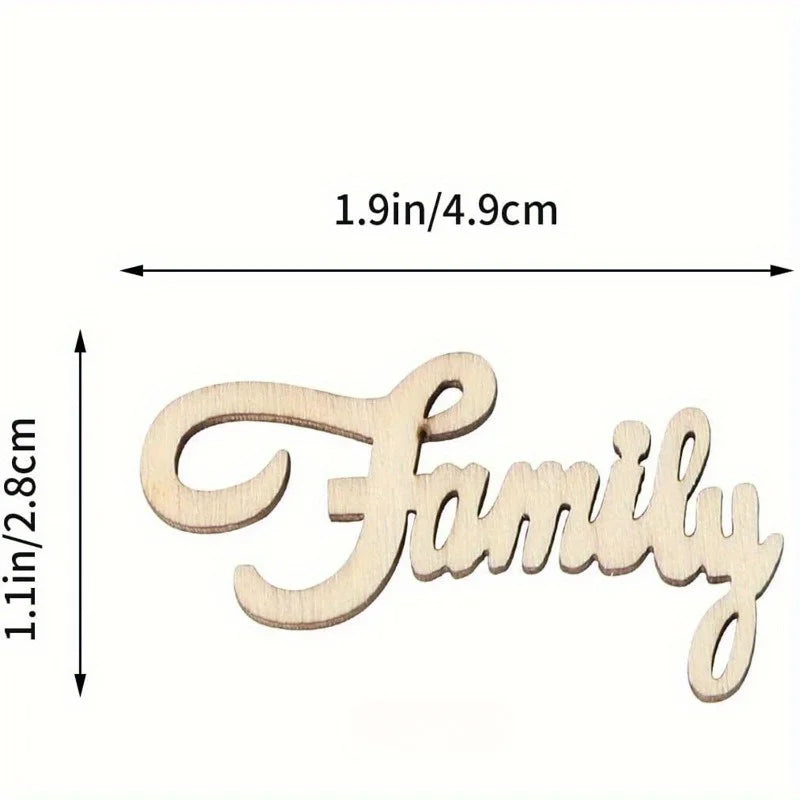 Unfinished Wood "Family" Craft Circles | DIY Painting & Decor Wood Craft Circles QXL