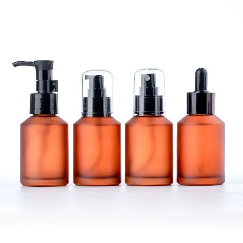 Brown Glass Perfume Spray Bottle 15–100ml | Fine Mist Atomizer Perfume Spray Bottle QXL 100ml pump