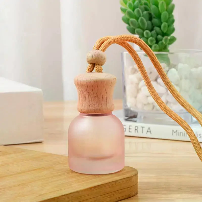 11ml Refillable Car Essential Oil Diffuser Bottle | Wooden Cap Perfume Diffuser Bottle QXL