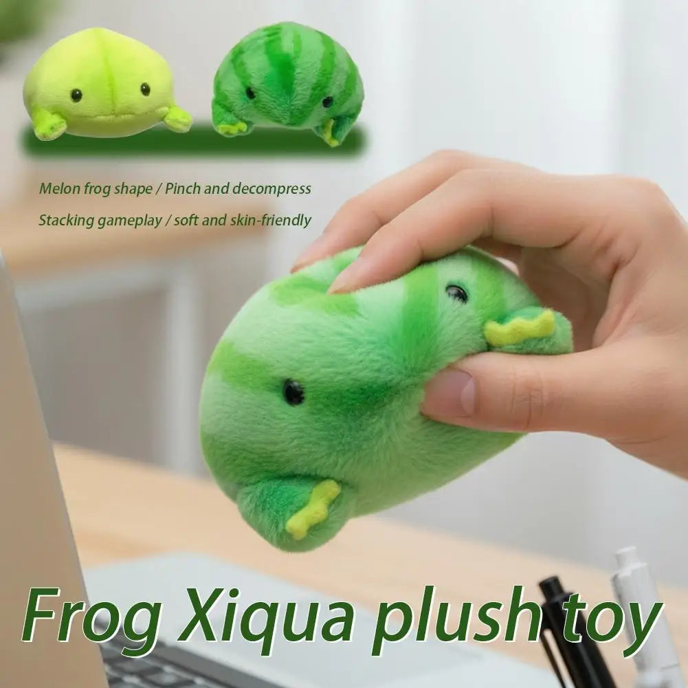 Watermelon Frog Plush Toy – Cute Stuffed Animal Gift 9cm Stuffed Plush Toy QXL