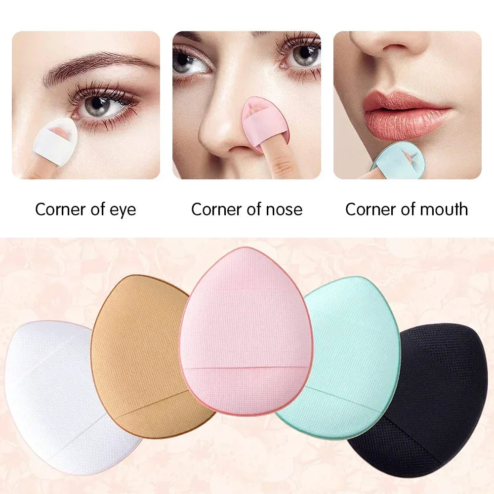 Mini Finger Puff Sponge Makeup Applicator Set – 3 or 10 Pcs Makeup Sponge Applicator QXL