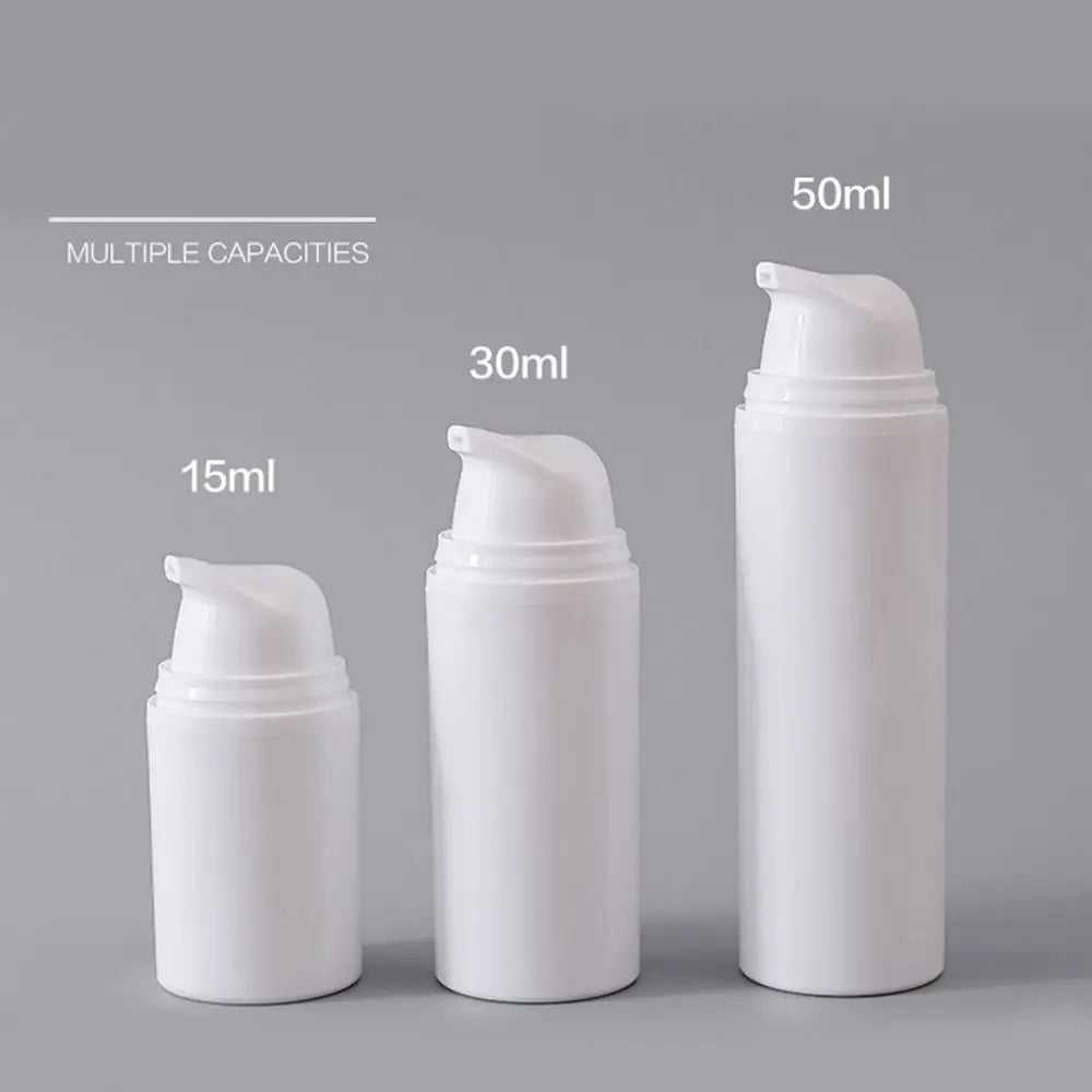 White Airless Pump Bottle | Empty Lotion & Cream Container Airless Pump Bottle QXL