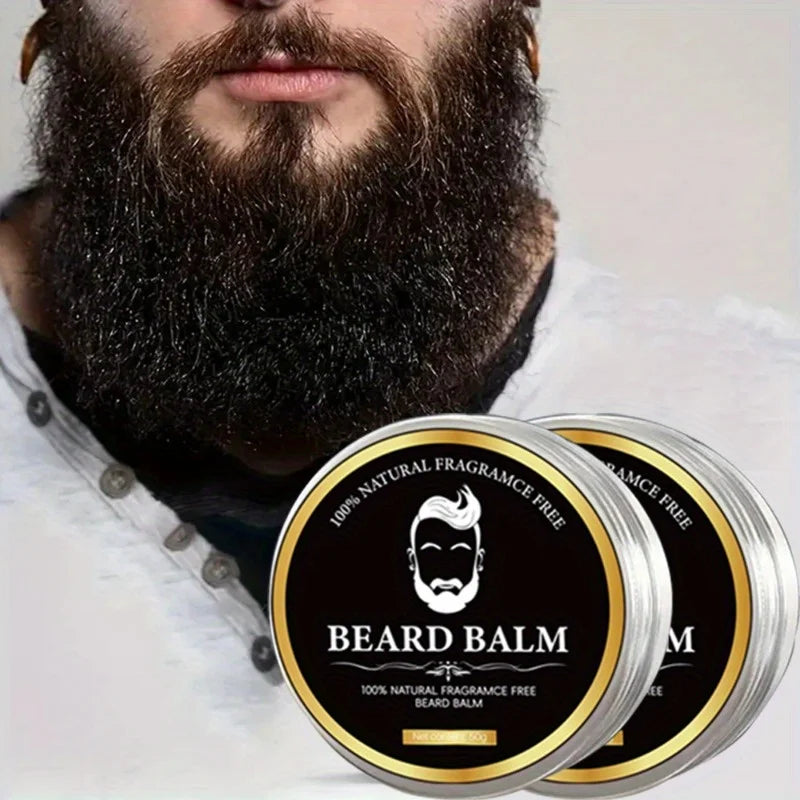 Men's No-Rinse Beard Cream & Oil with Plant Squalane – 50g Beard Styling Cream QXL