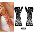 Reusable Henna Flower Stencils for Body Art – Wedding & Festival Henna Body Stencil QXL SB01