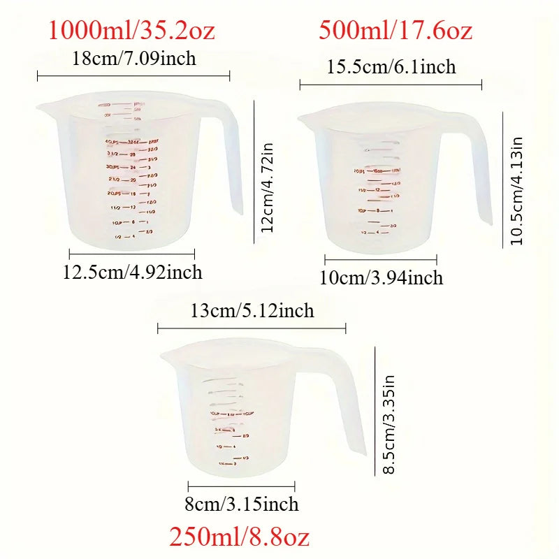Plastic Liquid Measuring Cup | Multifunction Baking & Cooking Measuring Cup QXL