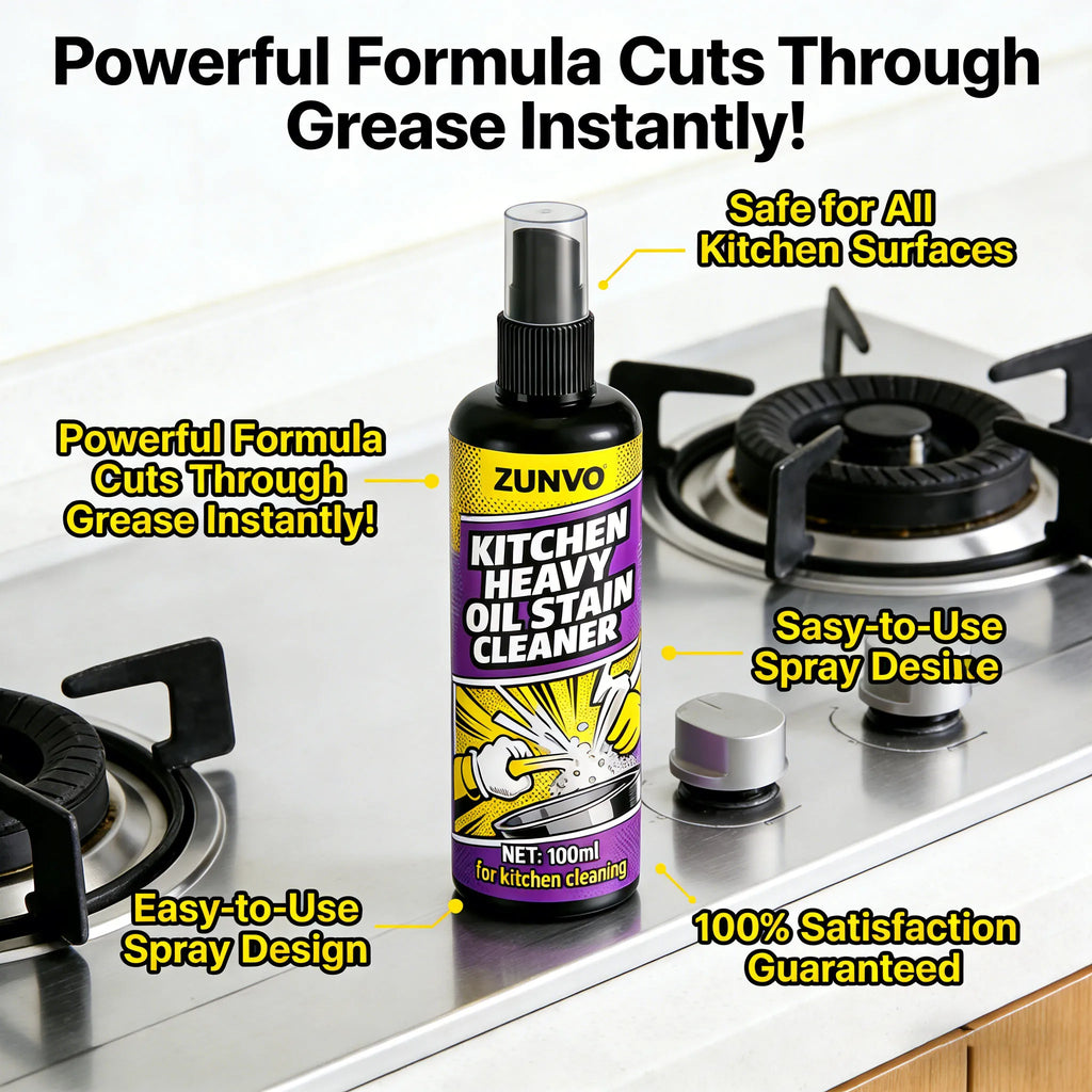 Kitchen Heavy-Duty Degreaser Spray | Cuts Grease & Grime Fast Kitchen Degreaser Spray QXL