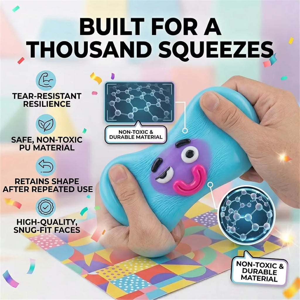 Dog Face Swap Squishy Toy | Slow Rise Sensory Squeeze Fun Squishy Sensory Toy QXL