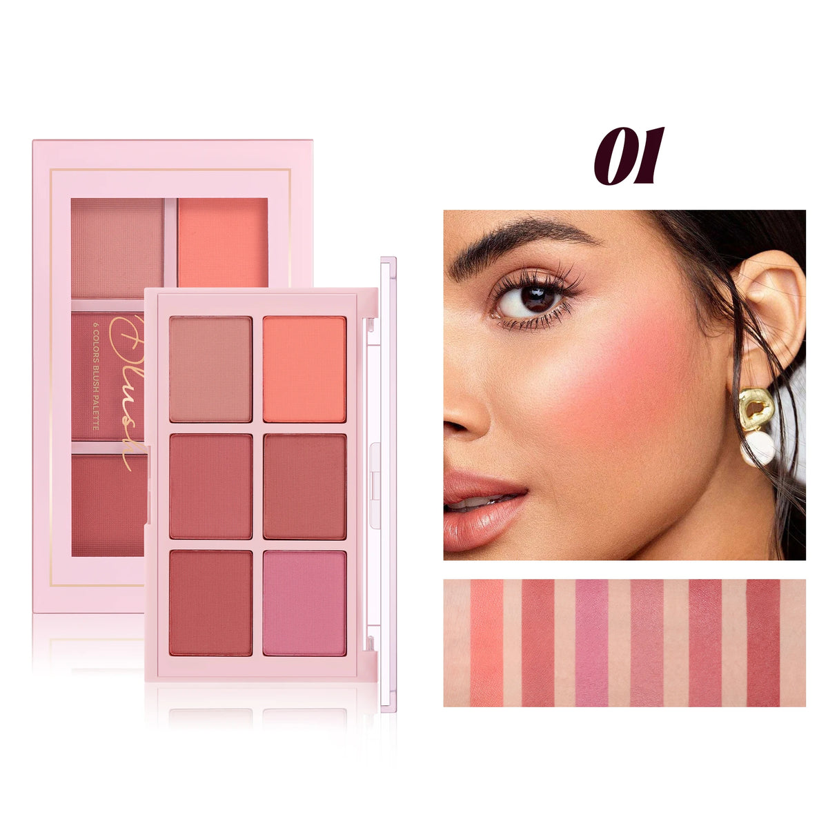 Handaiyan Matte Blush Palette – Contour, Highlight & Brighten Powder Blush Palette QXL 1