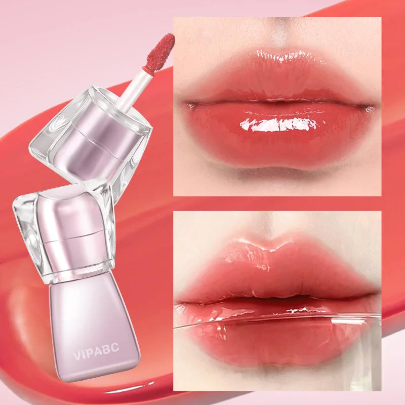 Water Light Crystal Gloss Lip Tint | Hydrating Mirror Finish Lip Gloss Tint QXL