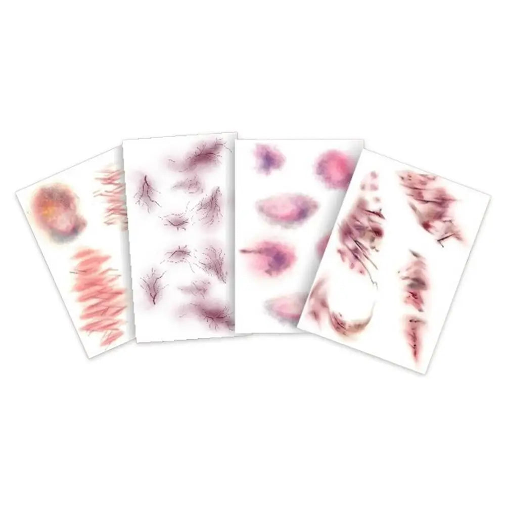 Halloween Fake Scar Temporary Tattoo Stickers | Cosplay FX Temporary Tattoo Stickers QXL Mixed Color