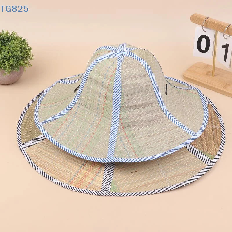 Foldable Straw Sun Hat | Wide Brim UV Protection Unisex Straw Sun Hat QXL