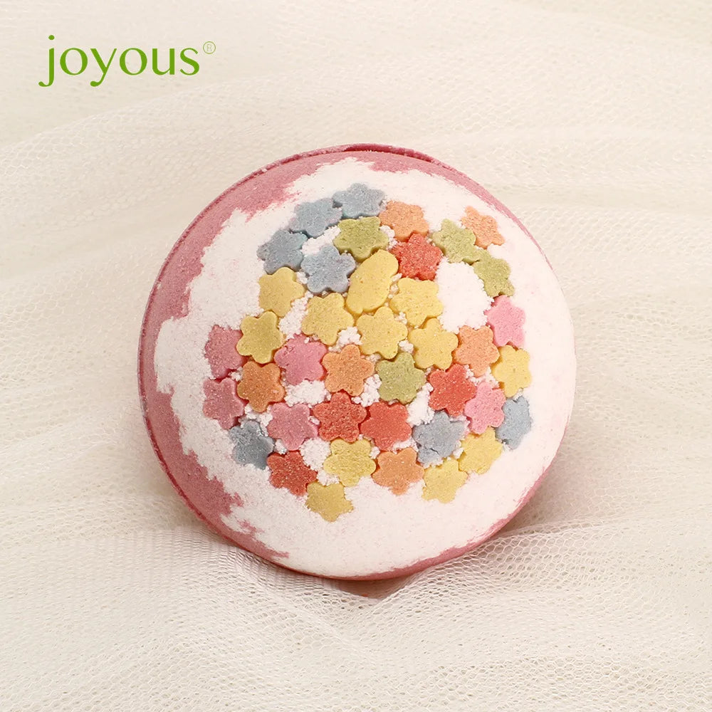 Joyous Floral Bath Bomb with Rose Oil & Bath Bag | 100g Floral Bath Bomb QXL honey China Mainland