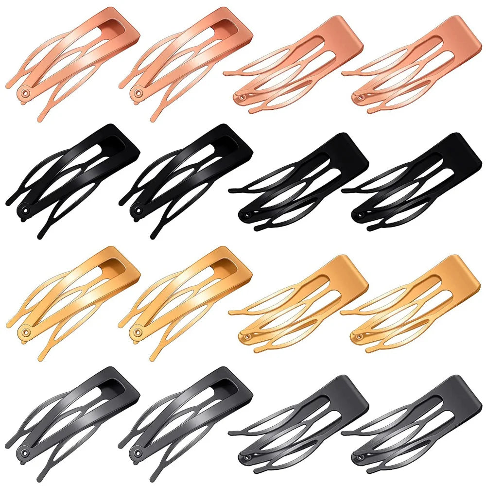 10-Pack Metal Snap Hair Clips | Click Clack Updo Hairpins Snap Hair Clips QXL