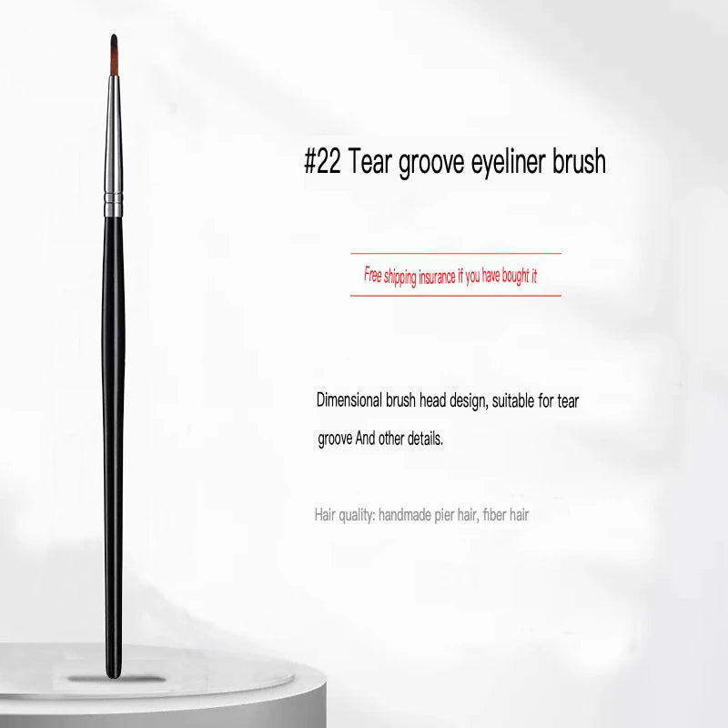 Round Head Concealer Brush Set – 4pc Powder Puff & Eye Concealer Brush Set QXL