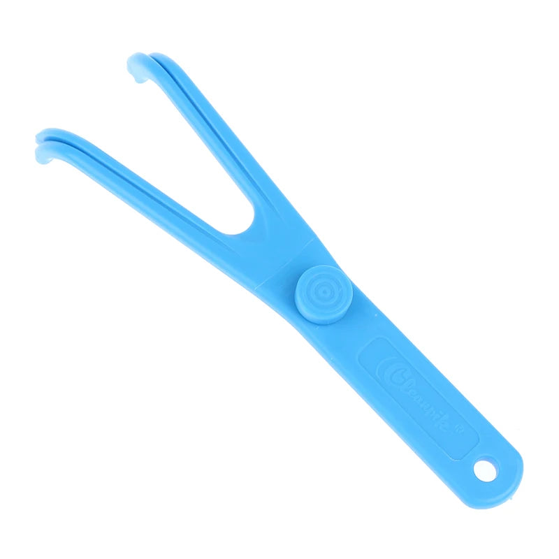 Reusable Dental Floss Holder | Ergonomic ABS Floss Pick Handle Dental Floss Holder QXL Blue