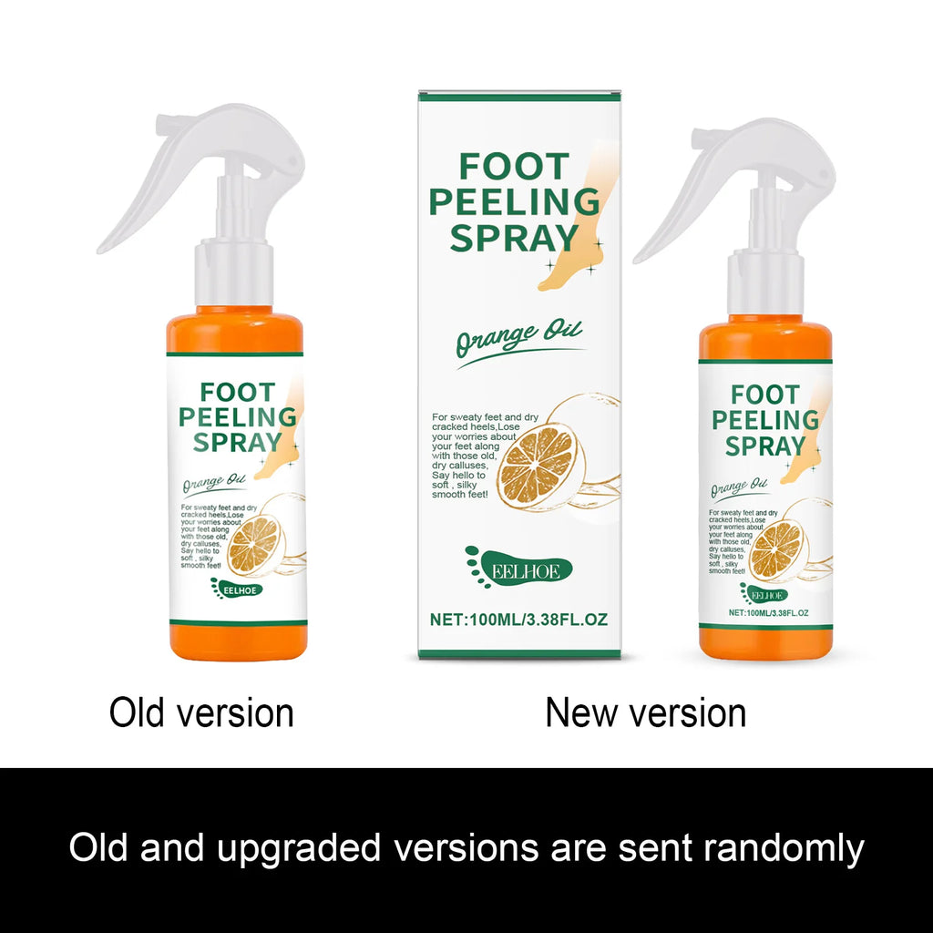 Eelhoe Orange Oil Foot Peeling Spray | Callus & Dead Skin Foot Exfoliating Spray QXL