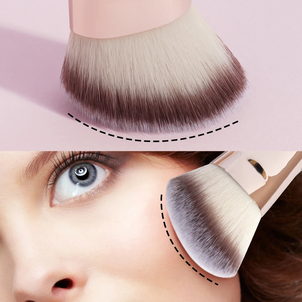 MAANGE 4-Pc Dual-Ended Makeup Brush Set | Travel Box Makeup Brush Set QXL