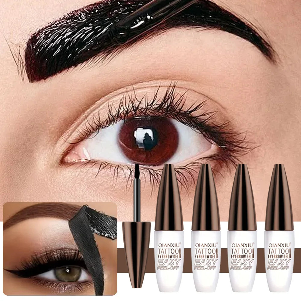 Waterproof Semi-Permanent Eyebrow Tattoo Gel | 3-Day Tint Eyebrow Tattoo Gel QXL