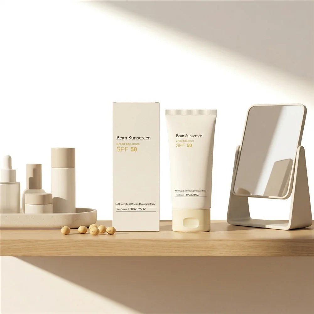 Soybean Moisturizing Face Cream | Daily Lightweight Skin Primer Face Moisturizer Cream QXL