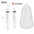 Baby Nasal Aspirator 3-Piece Set | Newborn Nose Cleaner Kit Baby Nasal Aspirator QXL B250-2pcs 20ML Boxed