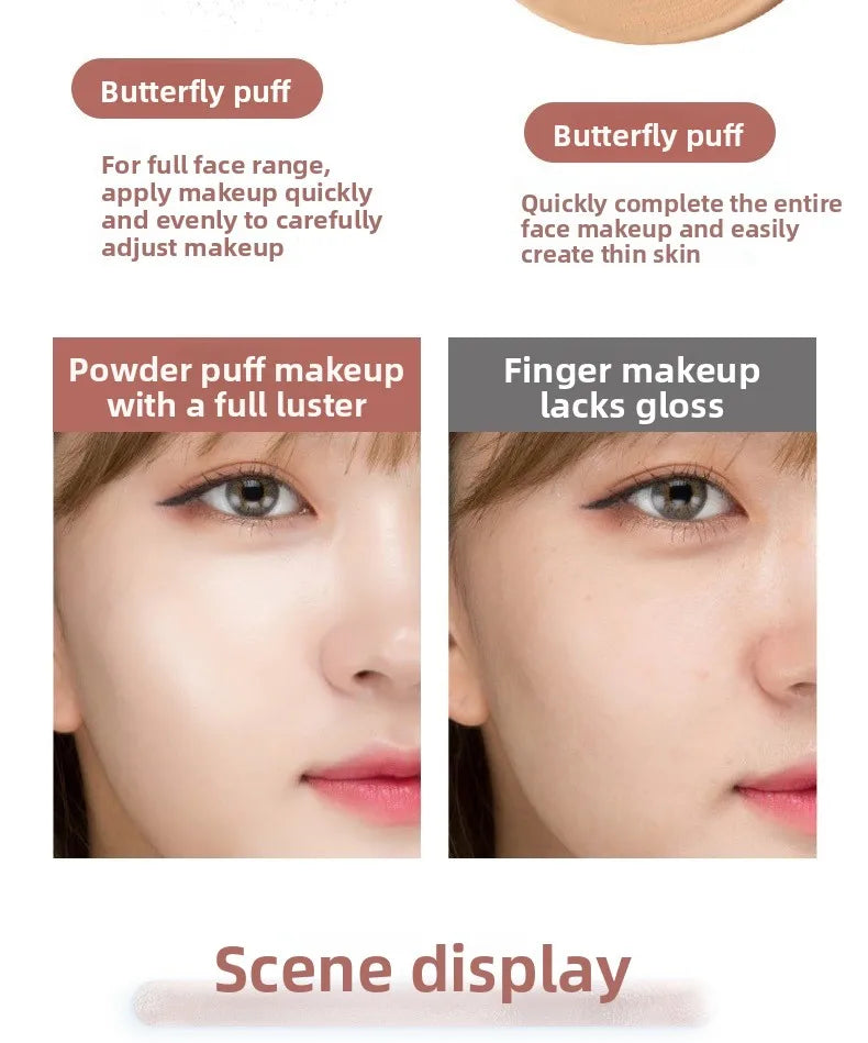 Butterfly Air Cushion Makeup Puff – Foundation & BB Cream Makeup Sponge Puff QXL