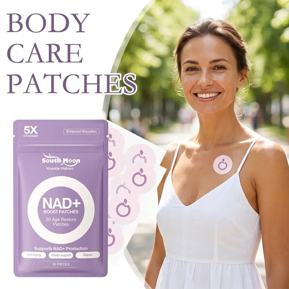 NAD+ Transdermal Body Care Patches 30-Pack | Skin Nourishing Transdermal Skin Patch QXL