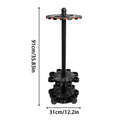 Floor-Standing Rotating Fishing Rod Holder & Display Stand Fishing Rod Stand QXL Black