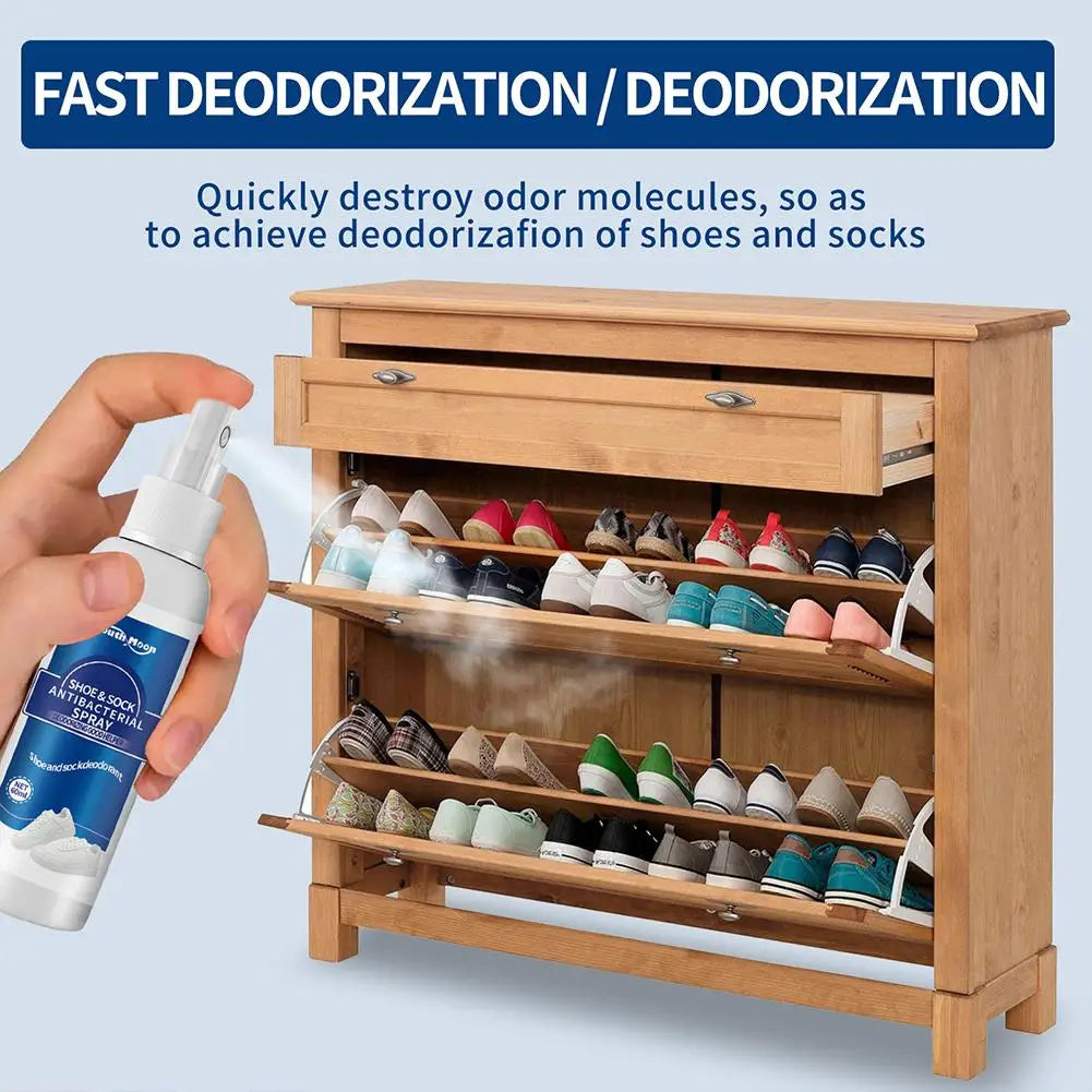 Shoe & Foot Deodorizer Spray | Natural Plant Extract 60ml Foot Deodorizer Spray QXL