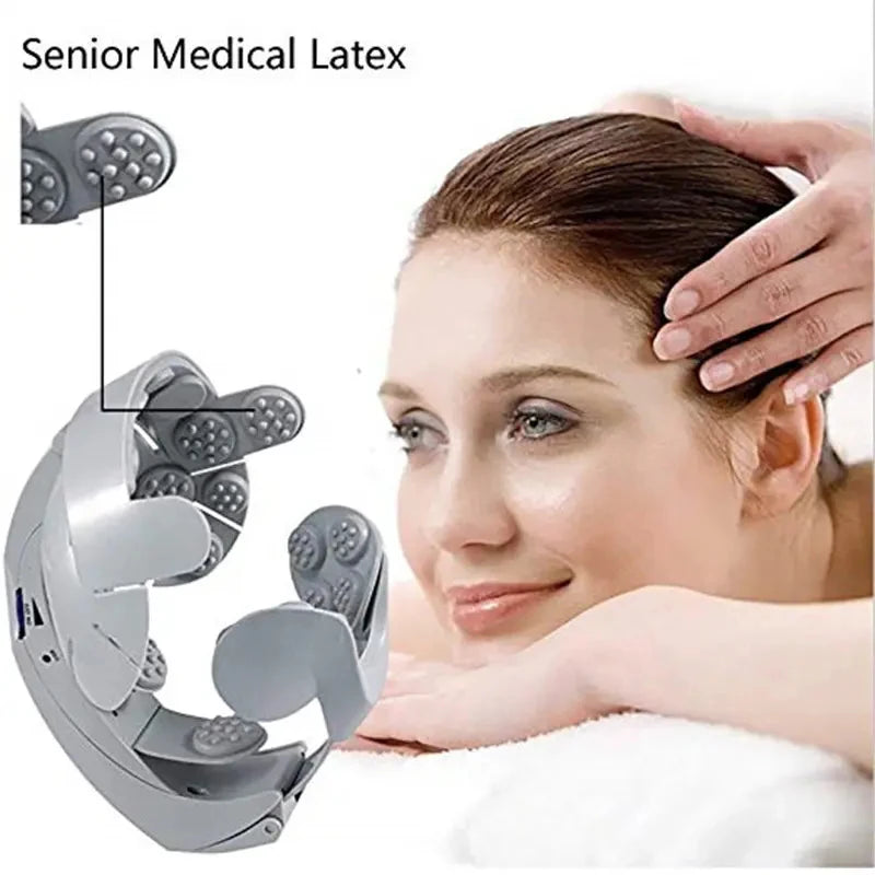 Electric Wearable Head & Scalp Massager | 8-Level Vibration Head Scalp Massager QXL