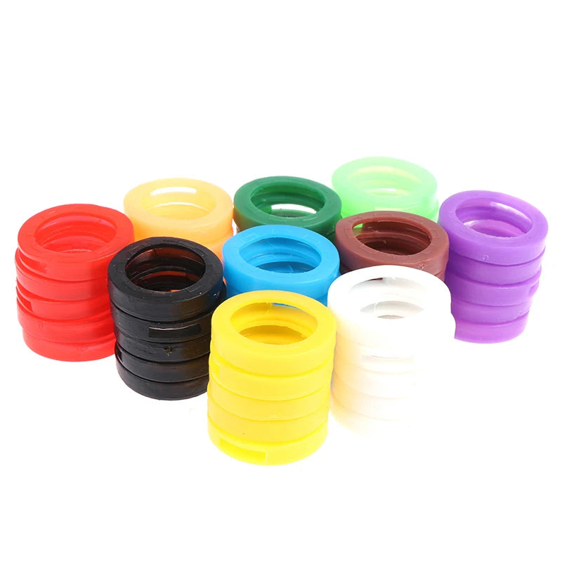 50-Pack Silicone Key Covers | Colorful Rubber Key Caps Toppers Key Covers QXL