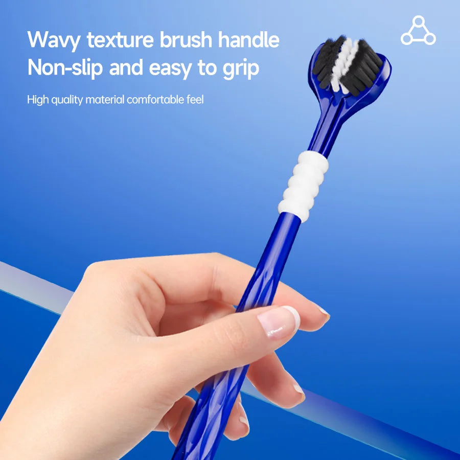 6-Pack 3D U-Shaped Three-Sided Soft Toothbrush for Adults Manual Toothbrush QXL