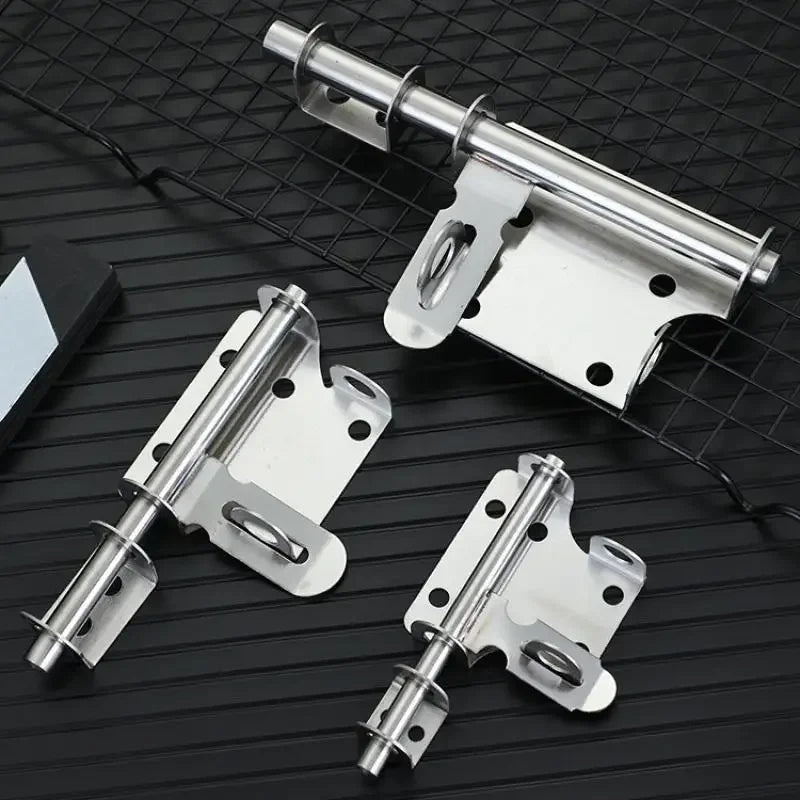 Stainless Steel Sliding Door Bolt Latch | Chrome Finish Lock Door Bolt Latch QXL