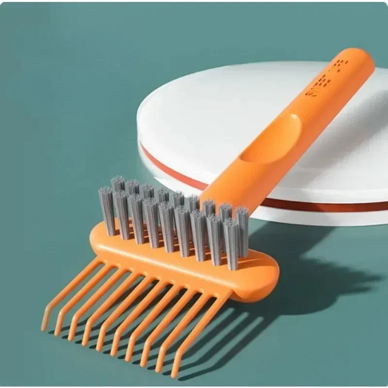 2-in-1 Mini Hairbrush Cleaner Rake | Home & Salon Comb Tool Hairbrush Cleaner Tool QXL