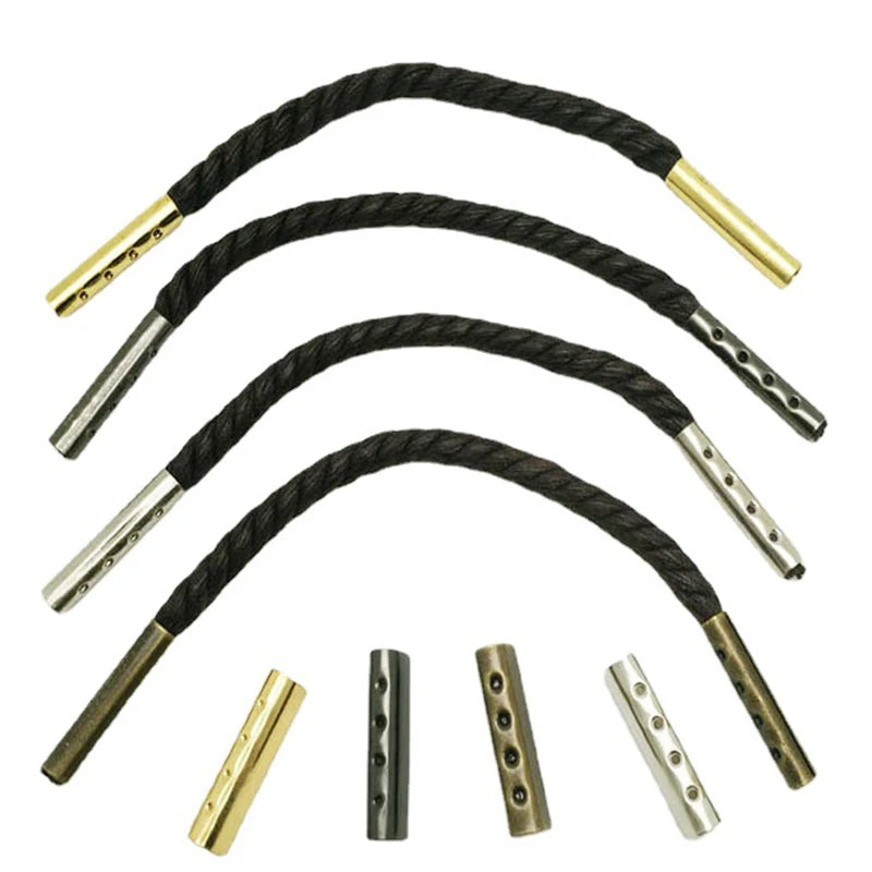 Metal Shoelace Aglets 20/50-Pack | DIY Lace Tip Replacements Shoelace Aglets QXL