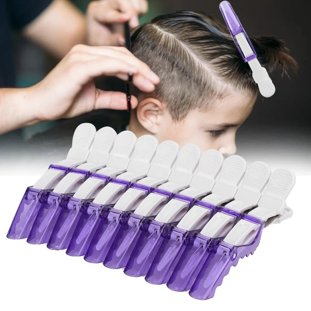 10-Pack Large Duckbill Hair Clips | ABS Salon Sectioning Clips Hair Sectioning Clips QXL