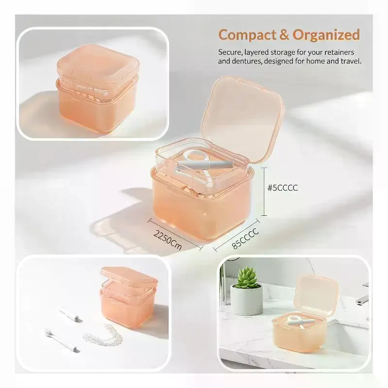 Dental Retainer & Braces Storage Case with Accessories Retainer Storage Case QXL