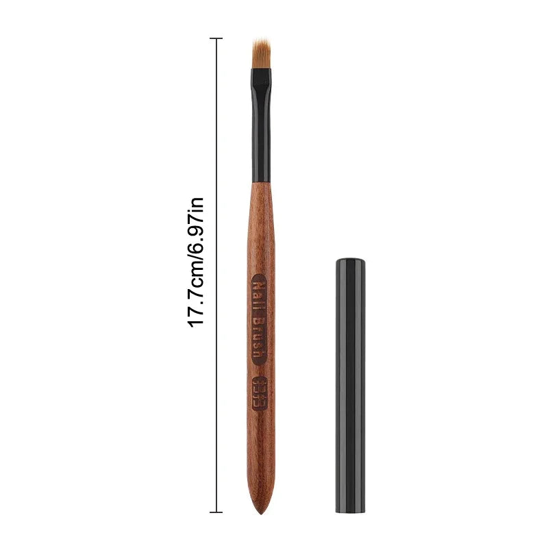 Sandalwood Nail Art Ombre Brush | UV Gel Detail Painting Pen Nail Art Brush QXL