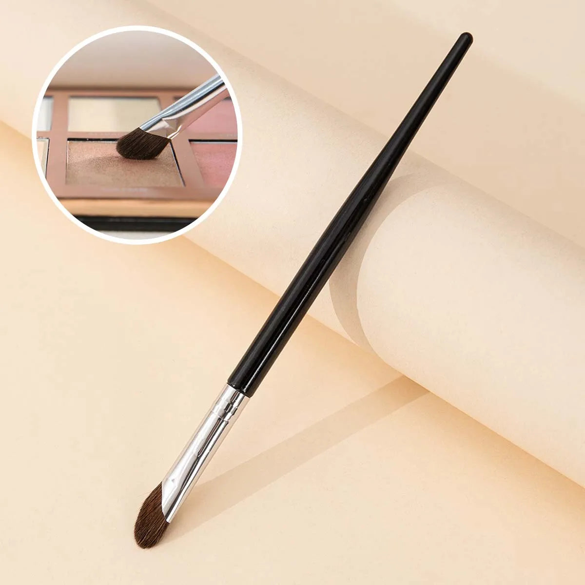 Scythe Beveled Nose Shadow & Highlighter Blending Brush Contour Makeup Brush QXL Scythe Nose Brush