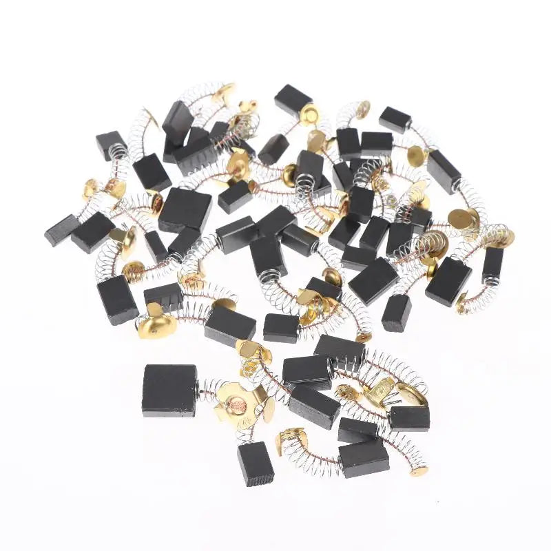 50-Pc Carbon Brush Set | 8 Models for Electric Motor & Power Tools Carbon Brush Set QXL