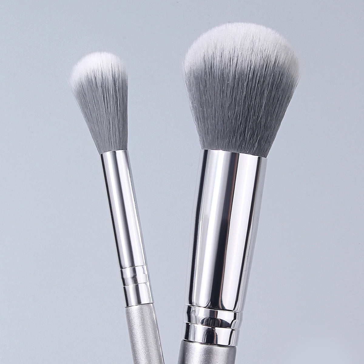 KOSSHOW 3-Pc Dome Blush Brush & Puff Set – Highlight & Powder Blush Brush Set QXL