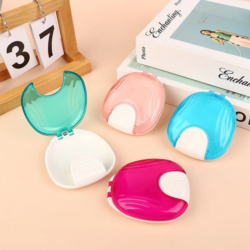 Press-to-Open Retainer & Denture Storage Case | Shell Box Dental Retainer Case QXL