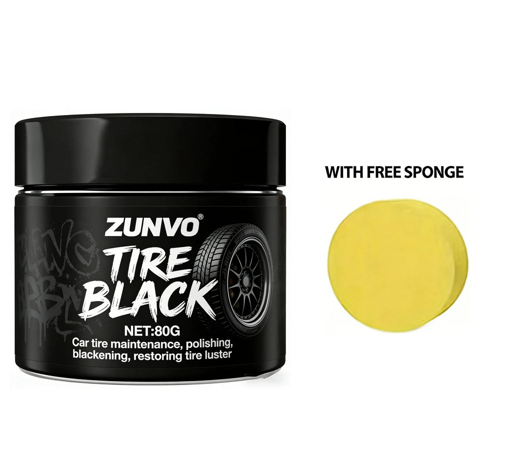 Tire Black Cream | Car Tire Polishing & Luster Restorer Tire Care Cream QXL Default Title