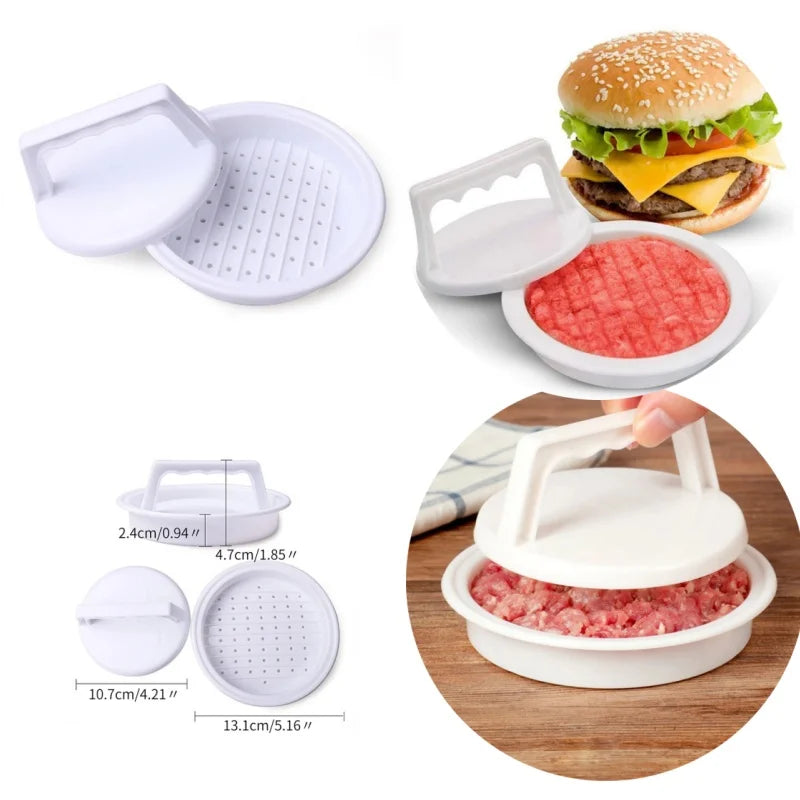 Plastic Hamburger Press Mold | BBQ Burger Patty Maker Hamburger Patty Press QXL
