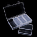 4-Grid Transparent Dustproof Nail & Lash Organizer Box Beauty Tool Organizer QXL 1set