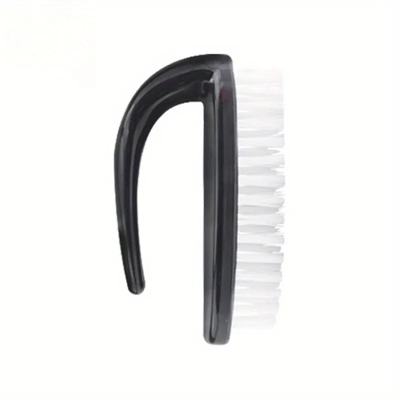 Oval Soft Bristle Nail Dust Brush | Nail Cleaning Sweep Tool Nail Dust Brush QXL black