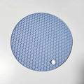 17cm Round Honeycomb Silicone Trivet Mat | Non-Slip Pot Holder Silicone Trivet Mat QXL Blue 17CM