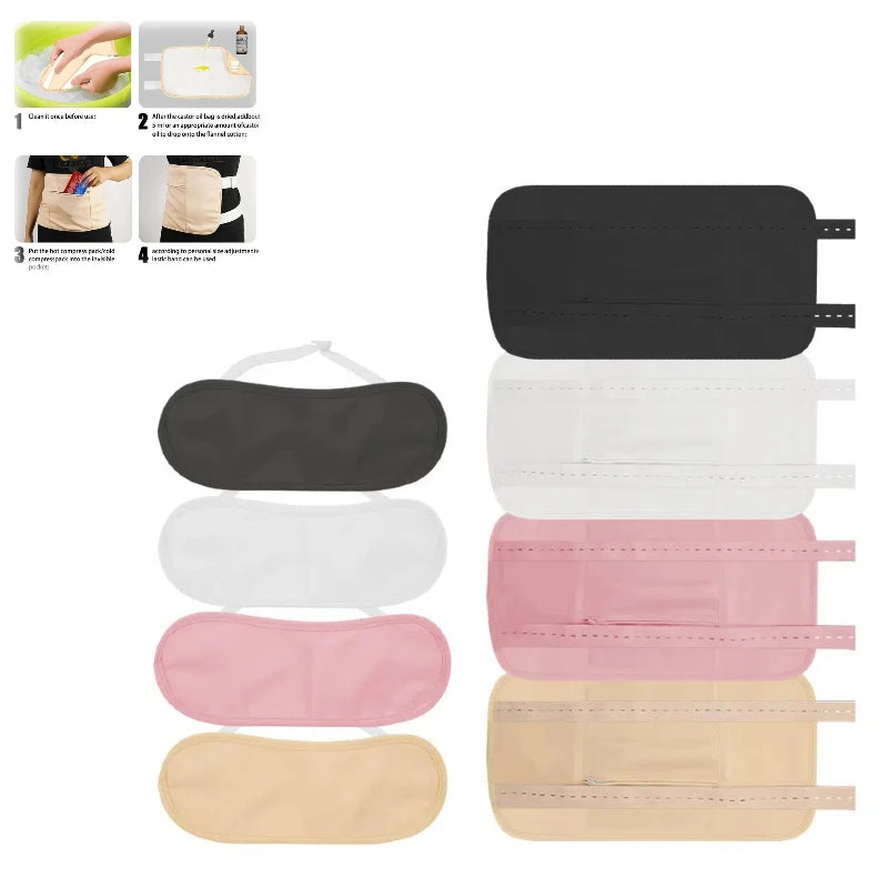 Reusable Castor Oil Pack Wrap Kit – Waist, Chest & Foot Castor Oil Pack Wrap QXL